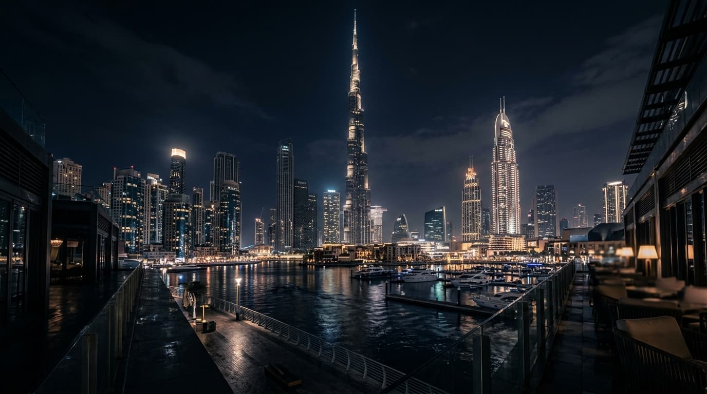 Dubai Skyline Background